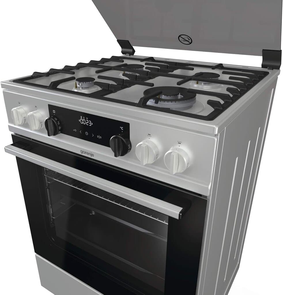 Gorenje 4 Burners Electric Cooker 60cm - K6352XA (Silver) 5