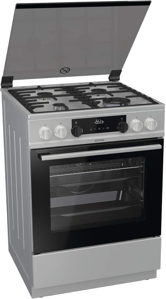 Gorenje 4 Burners Electric Cooker 60cm - K6352XA (Silver)