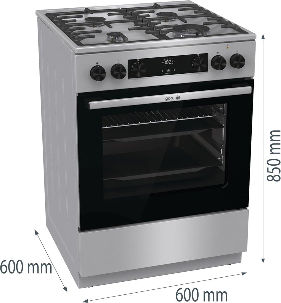 Gorenje 4 Burners Electric Cooker 60cm - GK6C62XA (Silver) 2