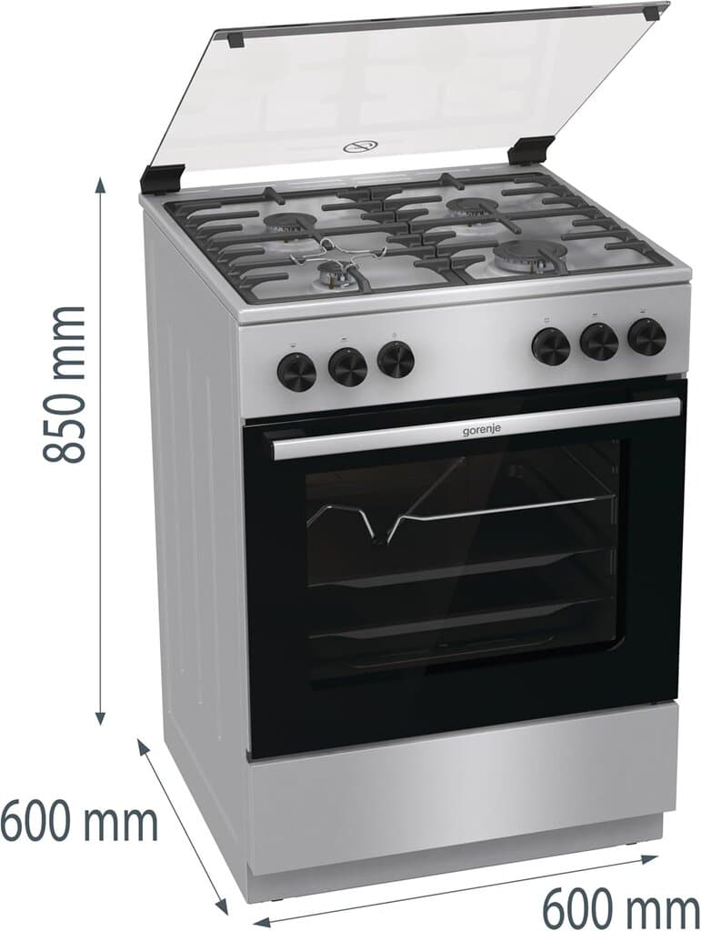 Gorenje 4 Burners Electric Cooker 60cm - GGI6A21XH (Silver) 3