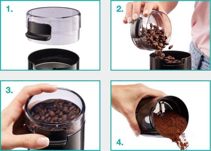 Gorenje 150W 45g Coffee Grinder - SMK150SB (Black) 4