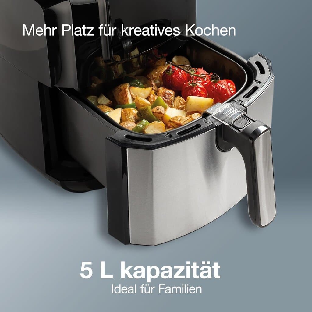 Gorenje 1700W 5L Air Fryer 8 Program - AF1700DB (Black+Silver) 2