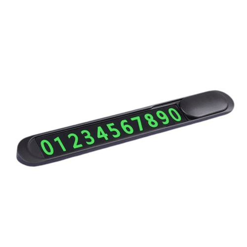 TRANYOO T-ZM2 Metal Temporary Parking Number Plate - Luminous & Hidden Design