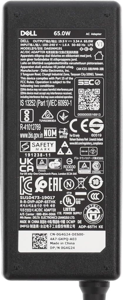 Dell 65W Original Laptop Charger (3.34A) 2