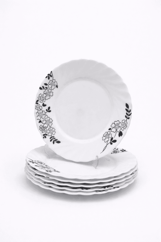 Porcelain Dinner Plate Set - 26 Piece (White)
