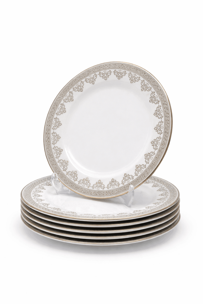 Porcelain Dinner Plate Set - 24 Piece (White) 4