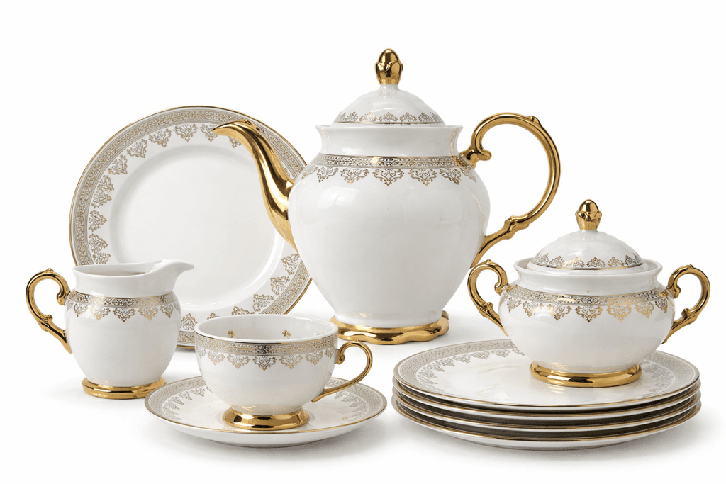 Porcelain Dinner Plate Set - 24 Piece (White)