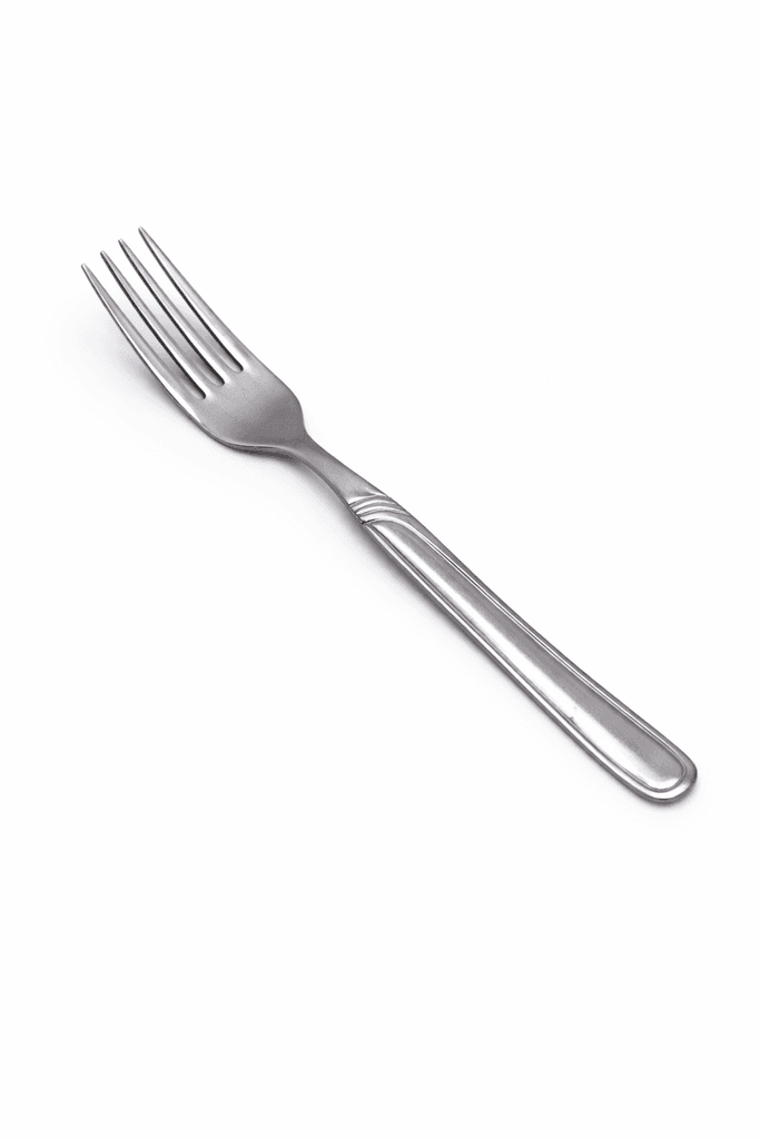 Face 12-Piece Stainless Steel Fork Set - Silve