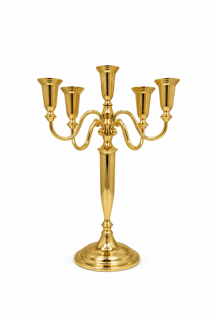 Metal Candelabra - Gold (L)