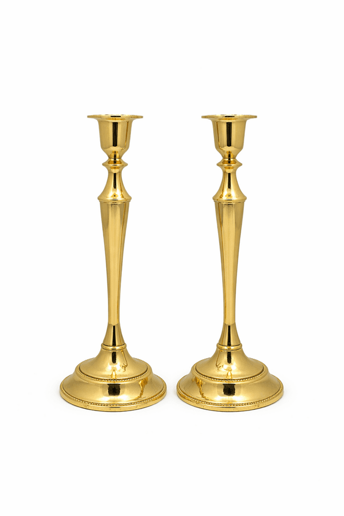 Metal Candle Holder Set - Gold (M)