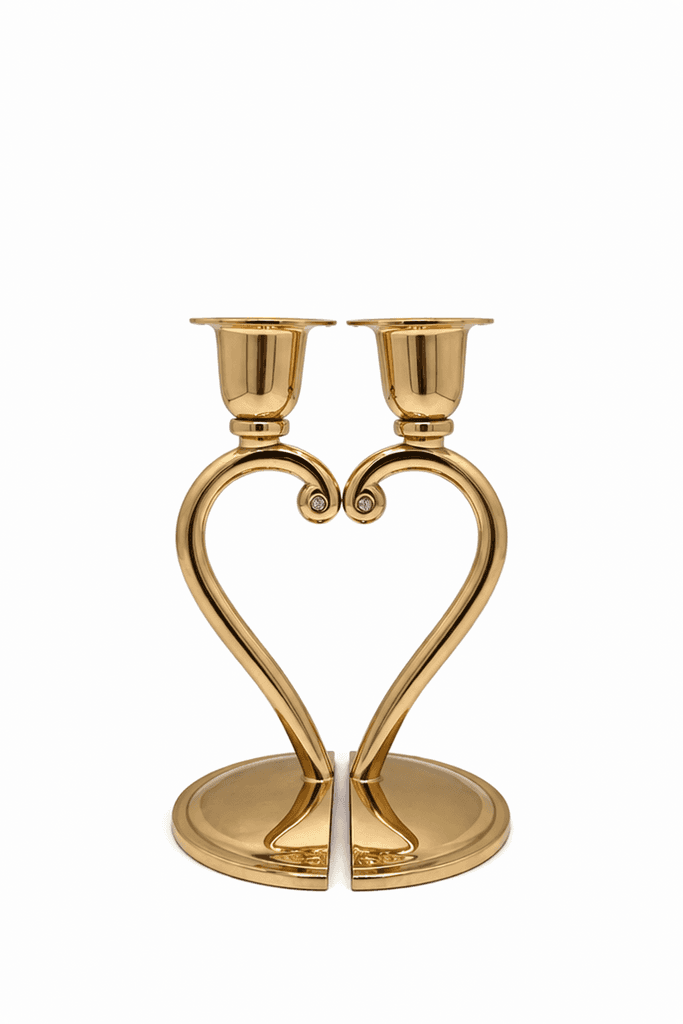 Metal Candle Holder Set - Gold (S)