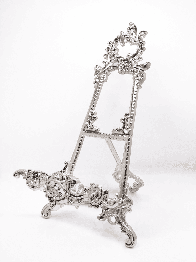 Metal Quran Stand - Silver