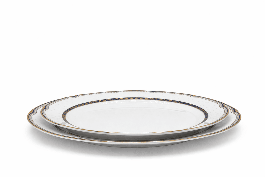 Porcelain Dinner Plate Set - 102 Piece (White) 5