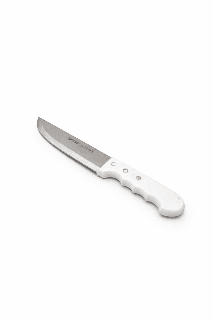 King Gary Kitchen Plastic Handle Knife - White (S)