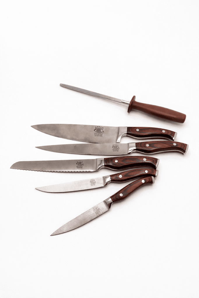 Life Smile Stainless Steel Knife Set with Stand 2