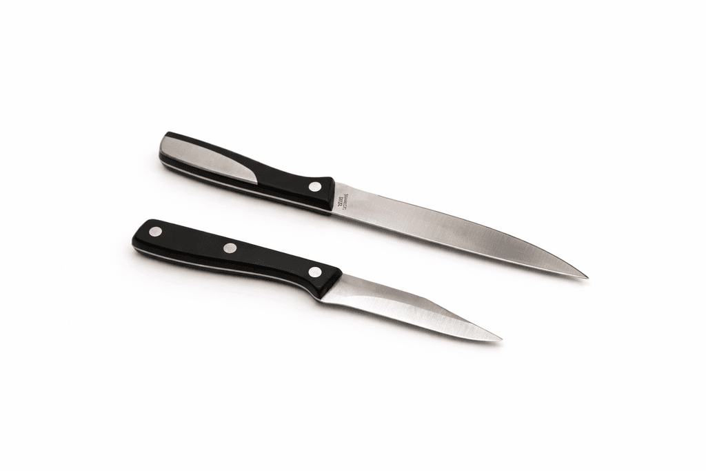 Stainless Steel Knife Set with Black Stand 3
