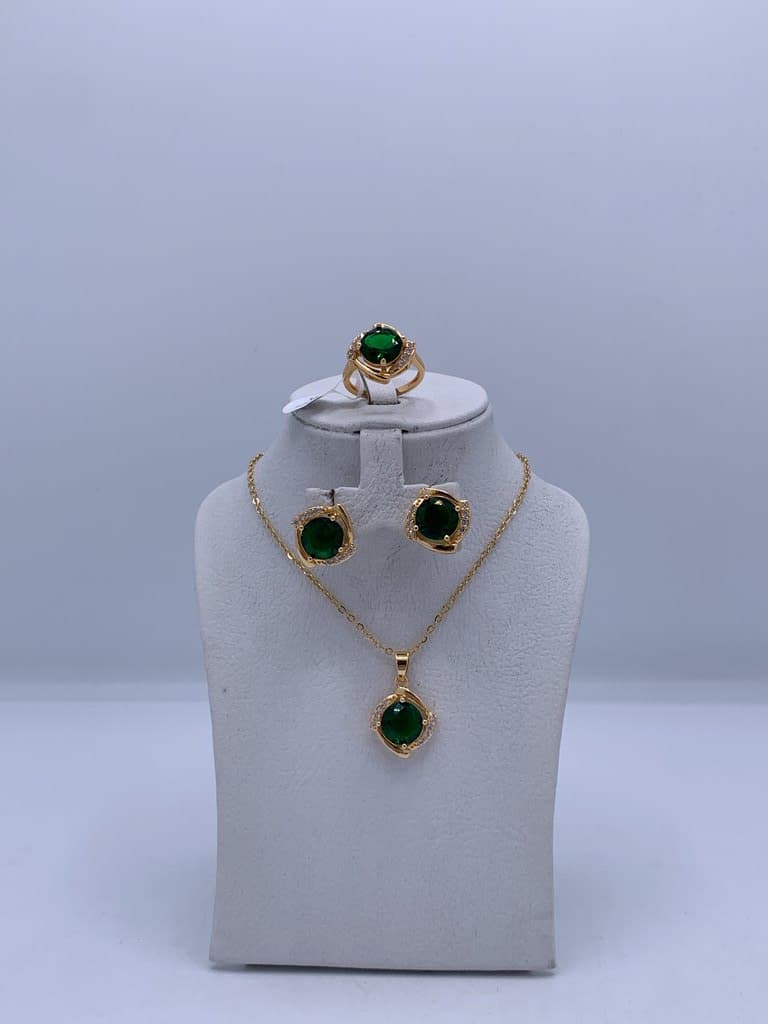 Women's Jewelry Set - Dark Green 1