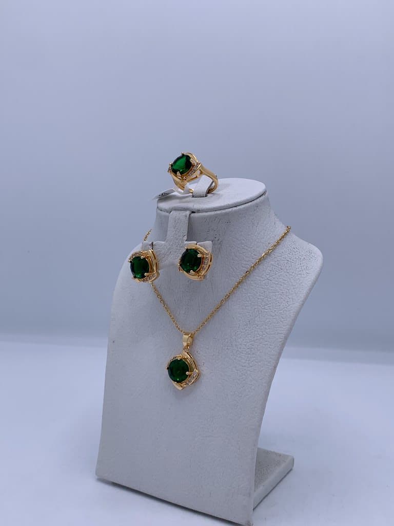 Women's Jewelry Set - Dark Green 2