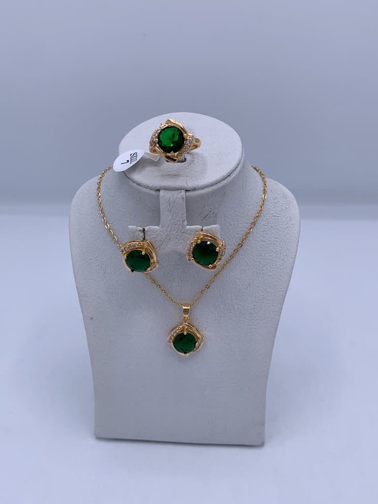 Women's Jewelry Set - Dark Green 4