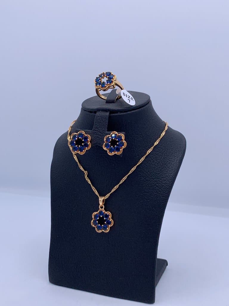 Women's Jewelry Set - Navy Blue 2