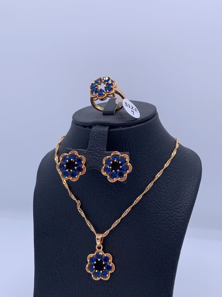 Women's Jewelry Set - Navy Blue 3