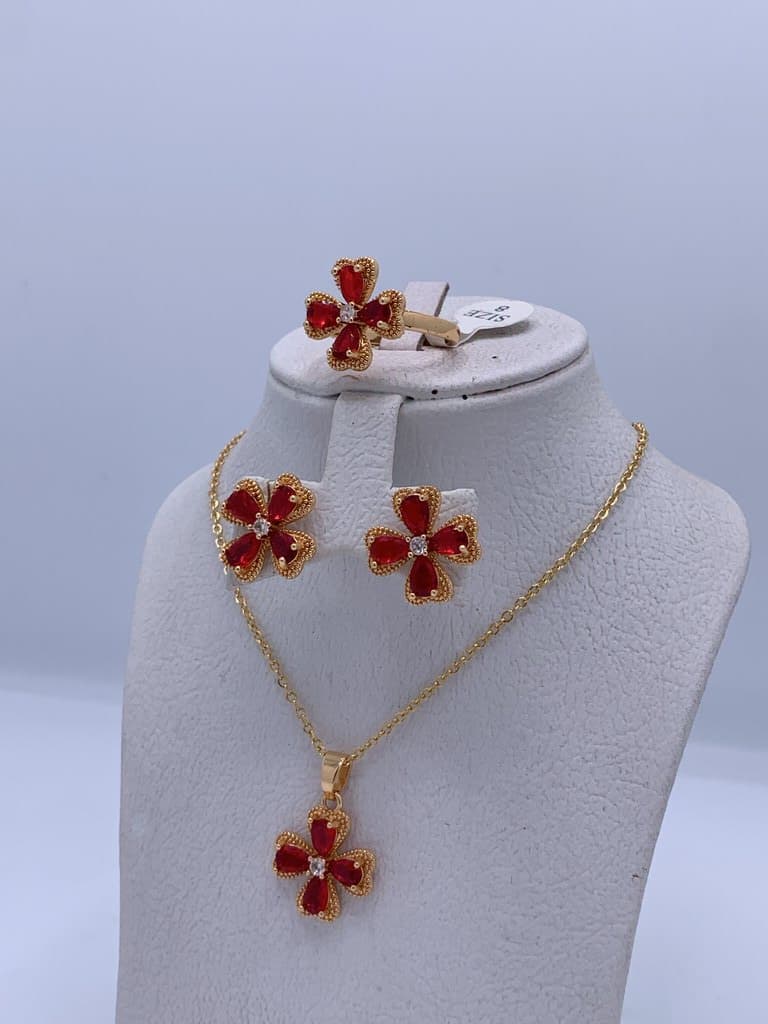 Women's Jewelry Set - Red 2