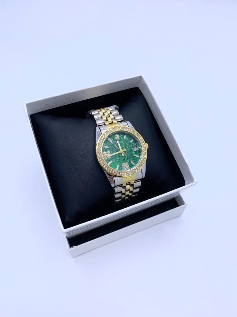 Rolex Women's Style Waterproof Watch - Green (Copy)