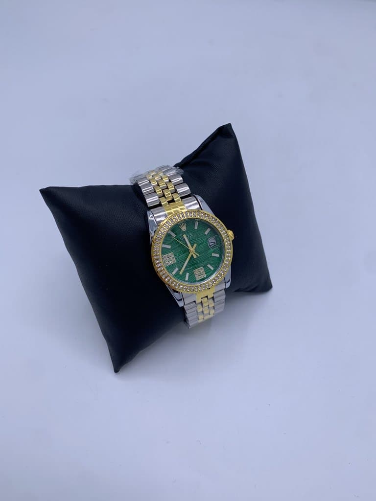 Rolex Women's Style Waterproof Watch - Green (Copy) 2
