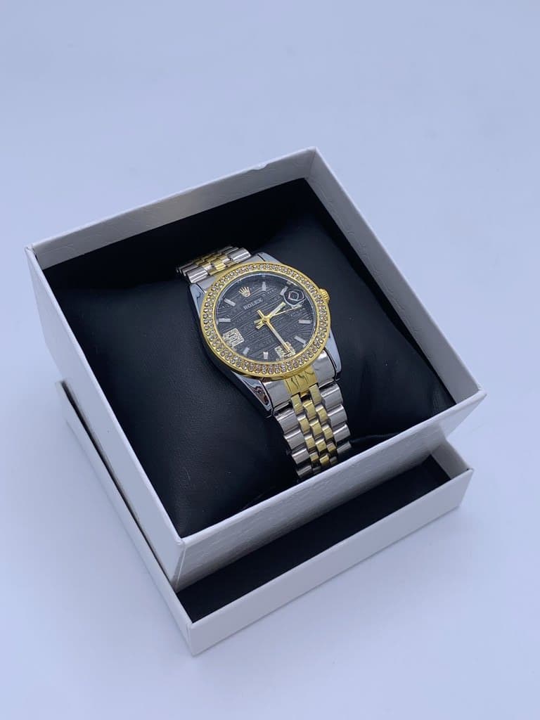 Rolex Women's Style Waterproof Watch - Black (Copy)