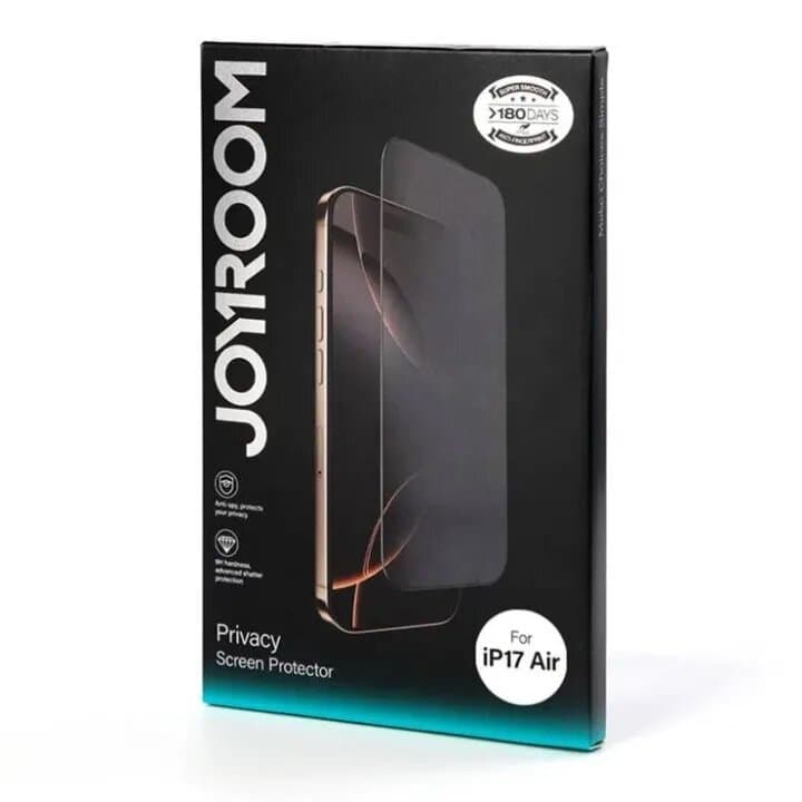 Joyroom Privacy Screen Protector for iPhone 17  Air – 9H Hardness Anti-Spy Tempered Glass