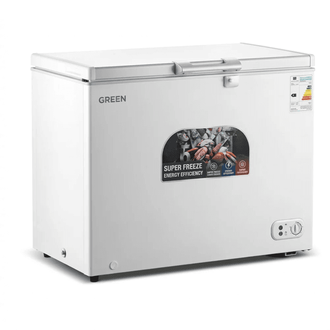 GREEN 12ft Capacity Chest Freezer - GCF-CC350W (White)