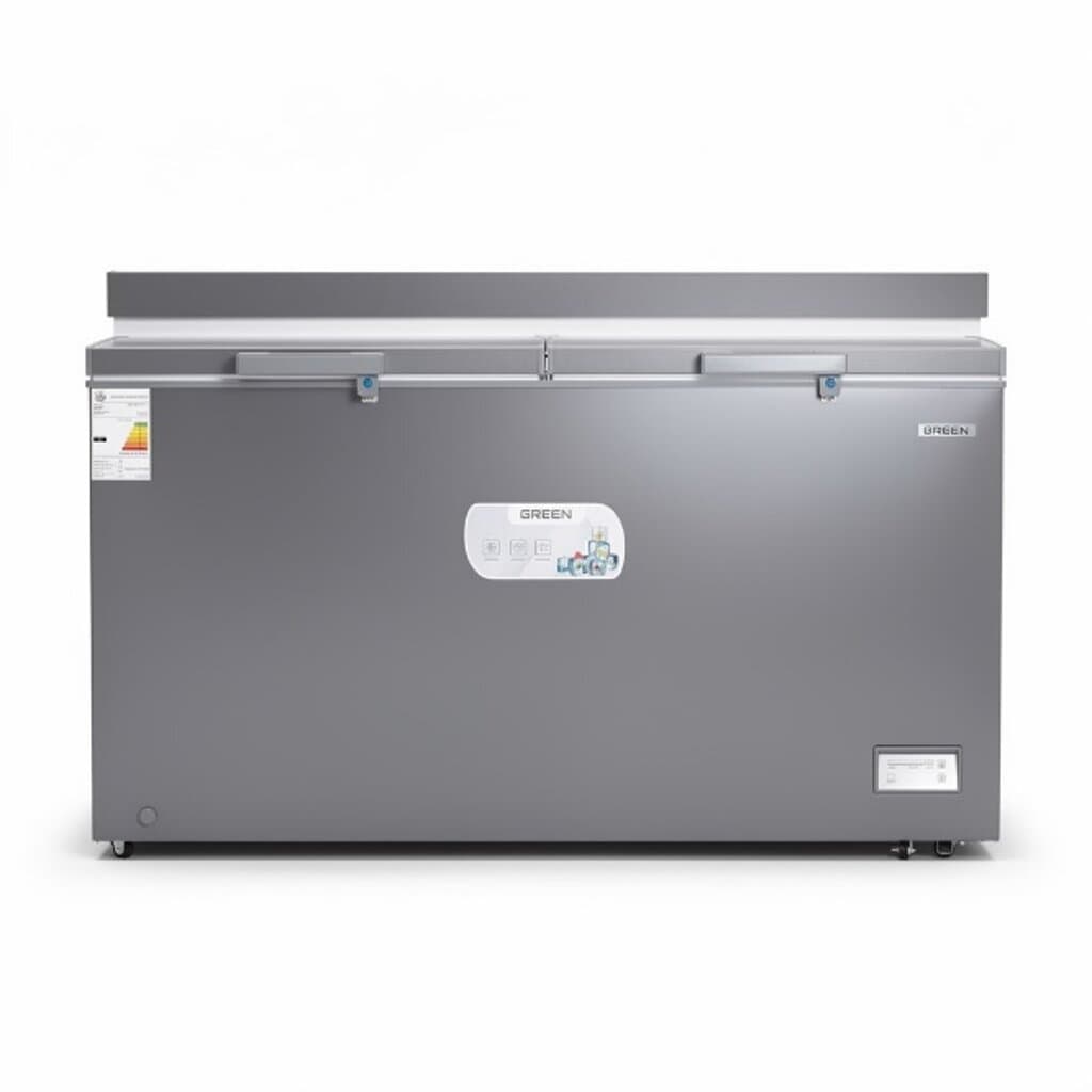 GREEN 22 ft Double Door Chest Freezer - GCF-HC22S (Silver)