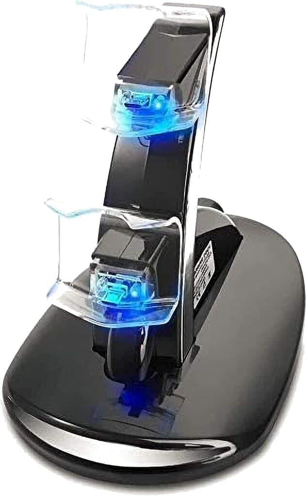 Dual USB Charging Stand Designed For PS4 Slim & Pro (Black)