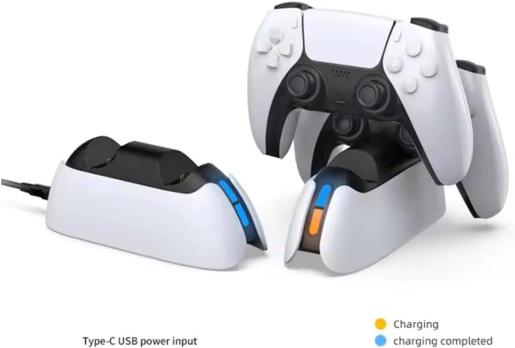 Dobe PS5 Controller Charging Station For Dualsense Edge (White) 2