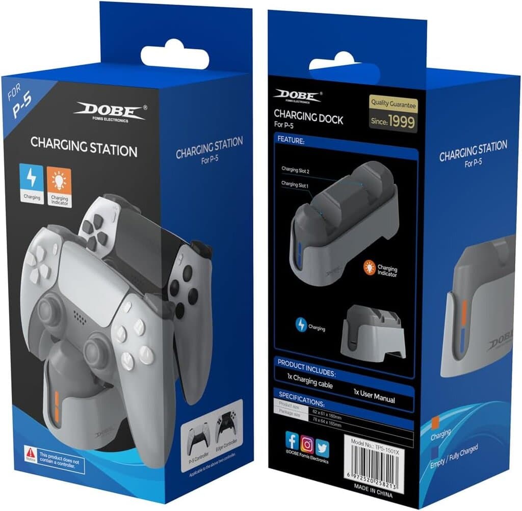 Dobe Charging Station Designed For PS5 (Gray) 9