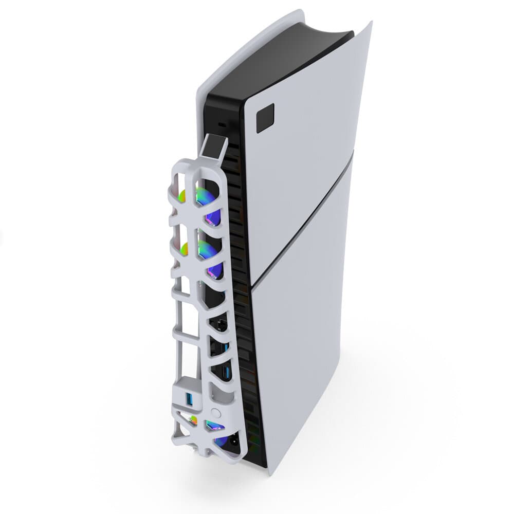 Dobe External Cooling Fan For PS5 Slim With RGB (White)
