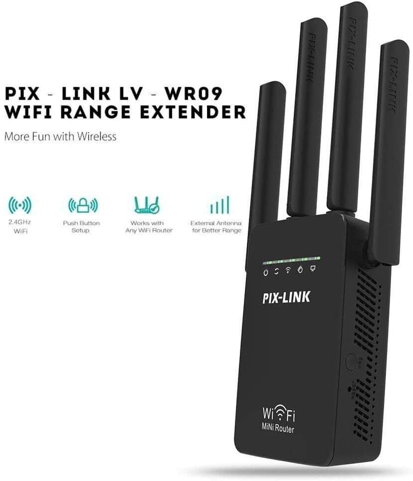 PIX-LINK Wireless Repeater/Router/AP (Black) 2