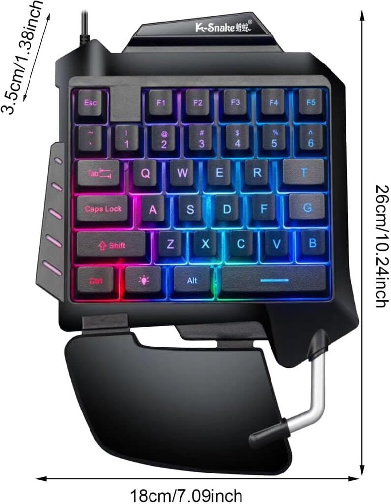 G92 One-Handed Gaming Keypad (Black) 2