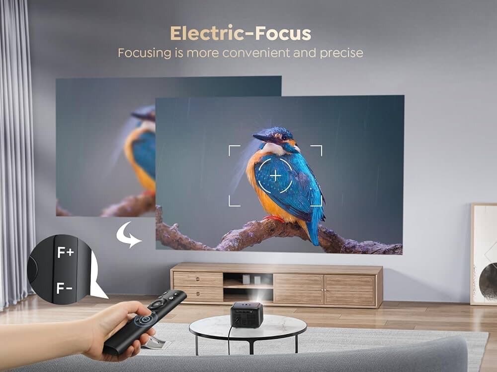 Mini Portable Projector 5G WiFi Bluetooth 8000 Lumen Full HD 1080P 3
