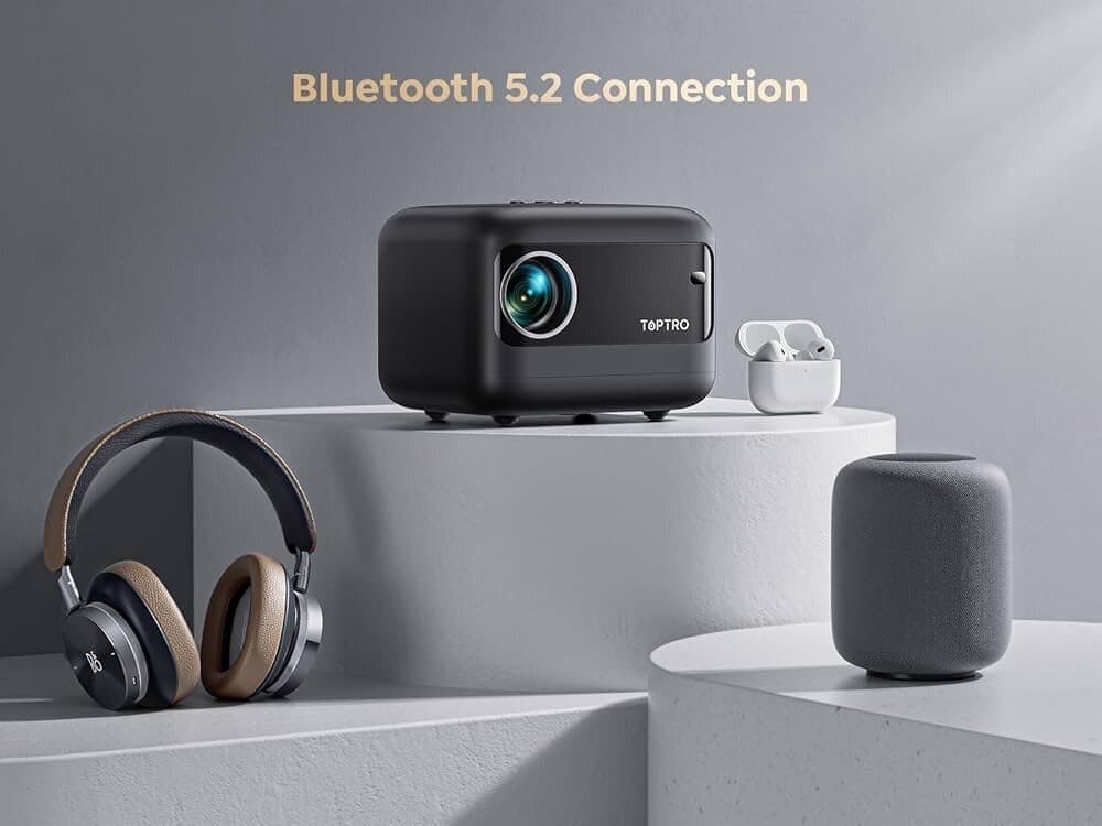 Mini Portable Projector 5G WiFi Bluetooth 8000 Lumen Full HD 1080P 6