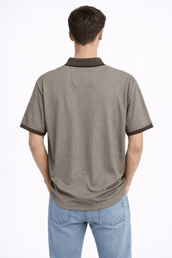 Ette Men's Cotton T-Shirt - Dark Brown (S) 2