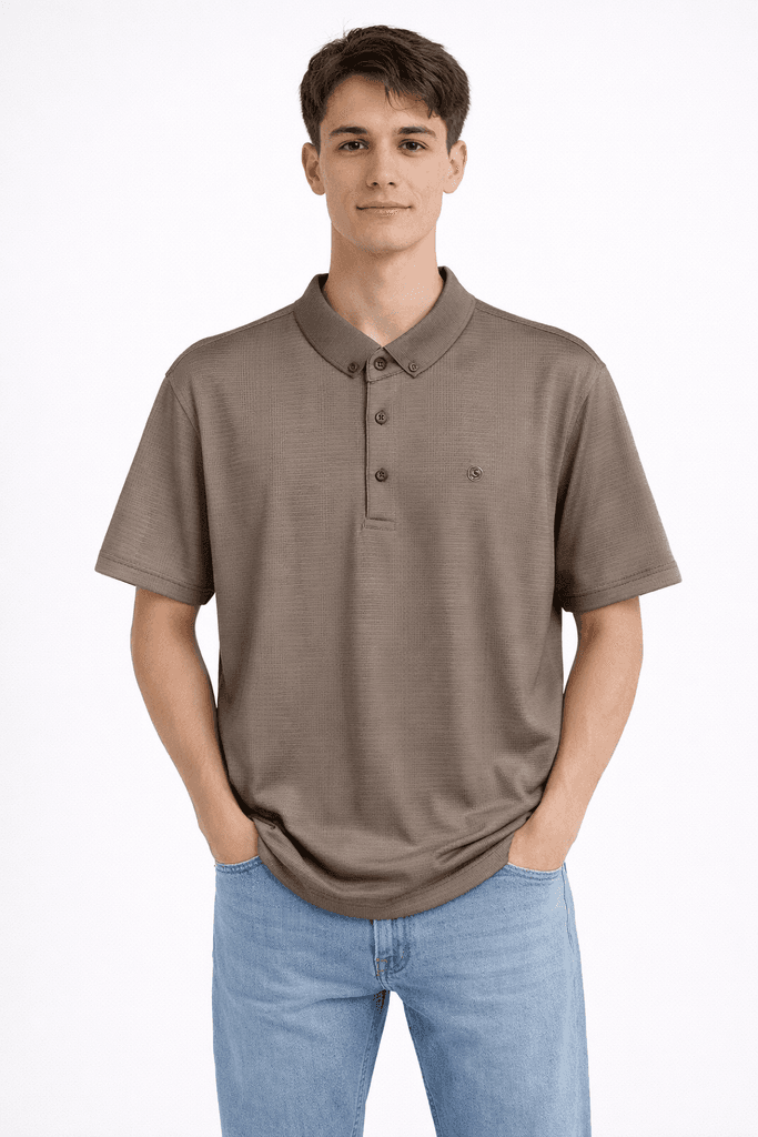 Ette Men's Cotton T-Shirt - Dark Brown (S)