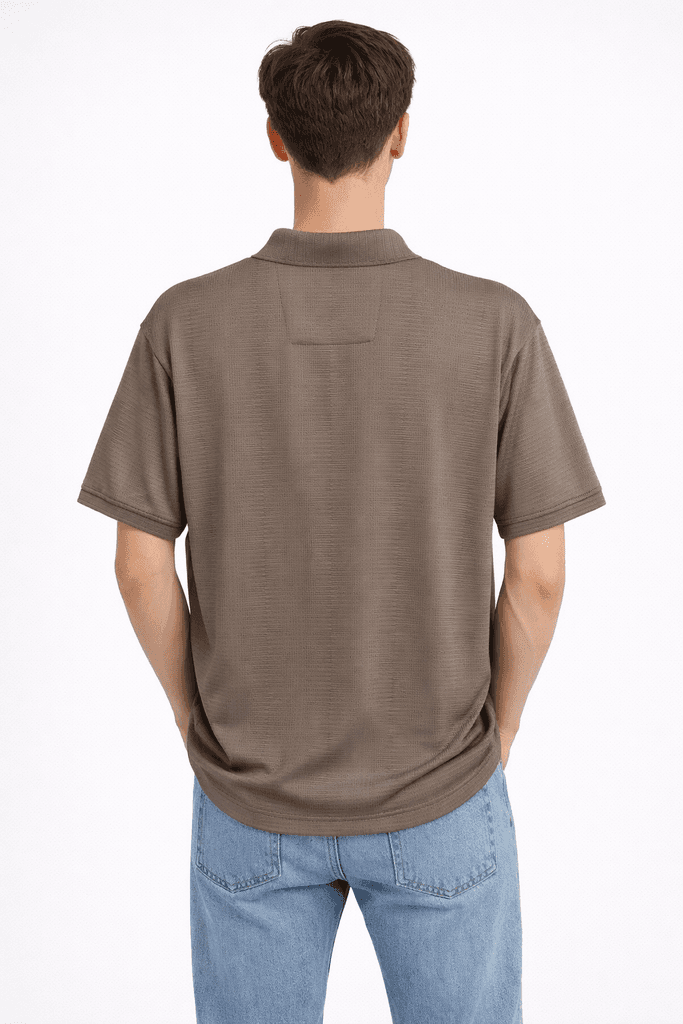 Ette Men's Cotton T-Shirt - Dark Brown (S) 2