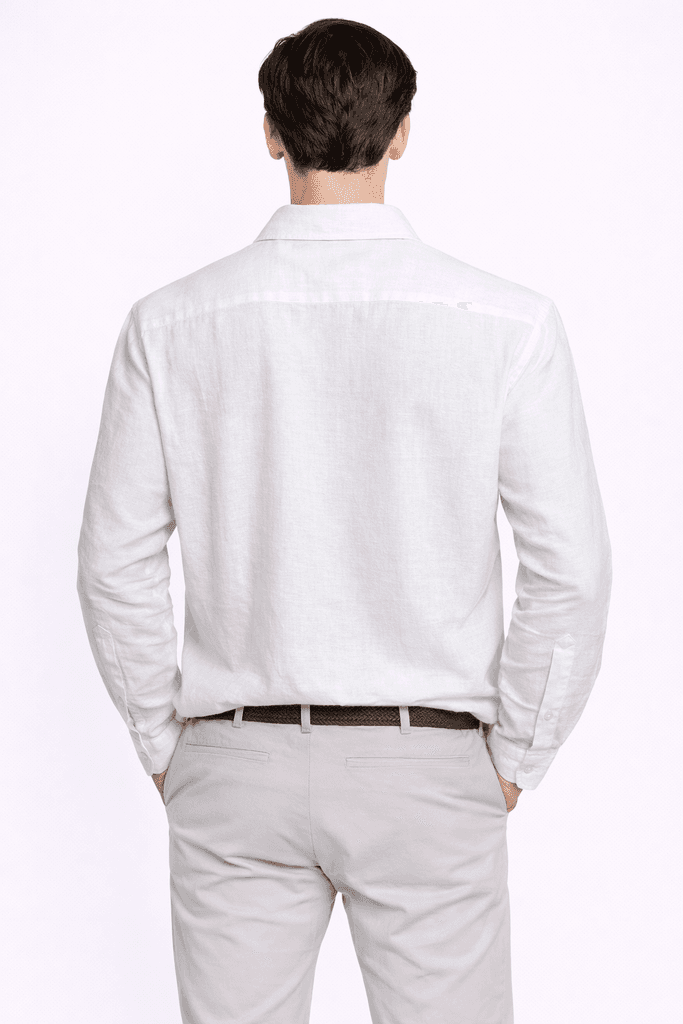 Moda Arpol Men's Cotton Shirt - White (S) 2