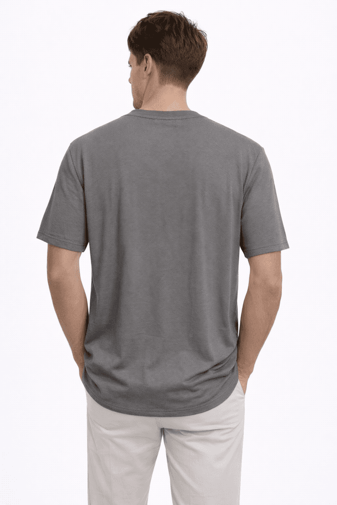 Manche Men's Cotton T-Shirt - Gray (S) 2