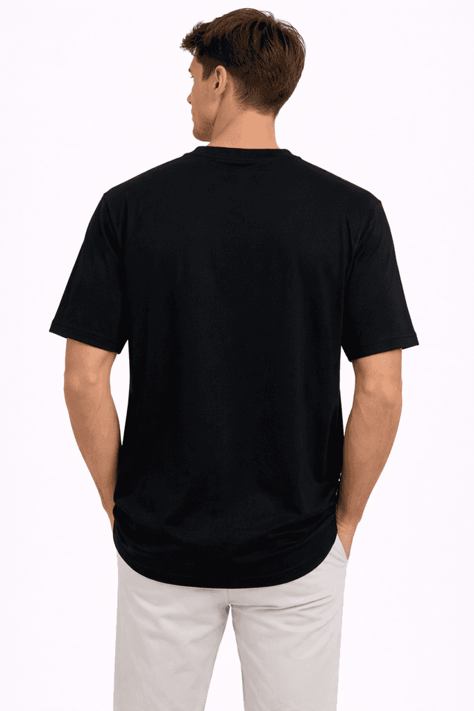 Moda Arpol Men's Cotton T-Shirt - Black (S) 2