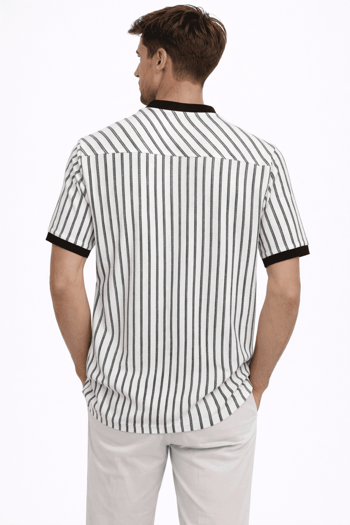 Moda Arpol Men's Cotton T-Shirt - Black (S) 2