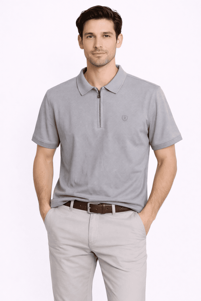 Roballi Men's Cotton T-Shirt - Gray (S)