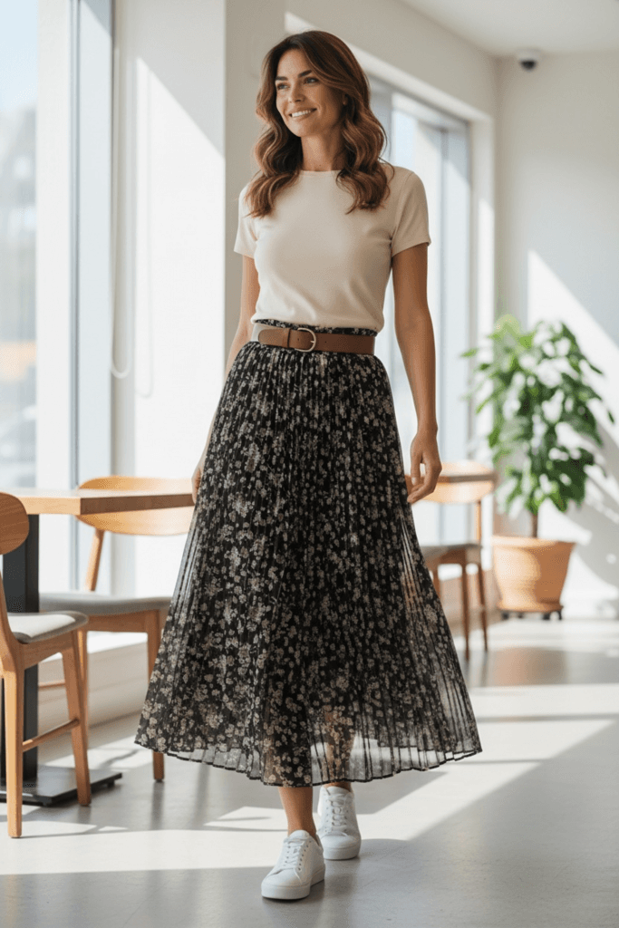 Şamdan Chiffon Skirt - Black (S) 3