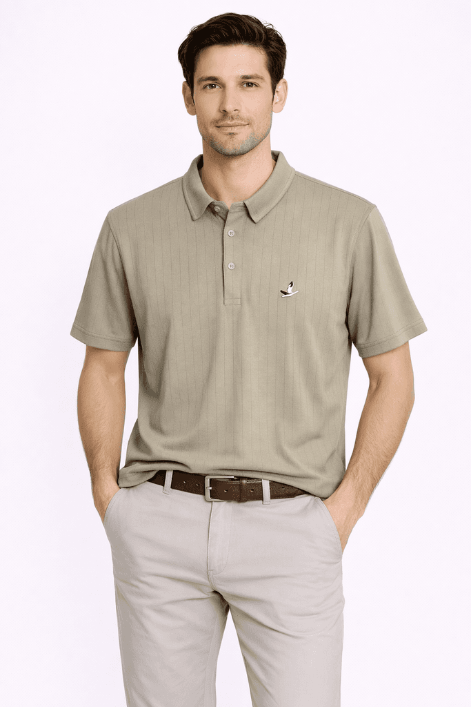 Clud Men's Cotton T-Shirt - Light Brown (S)